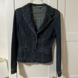 Cabi breasted jean jacket.